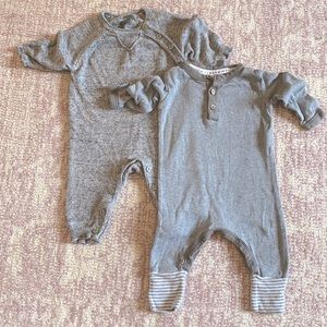 Pair of Grey Rompers